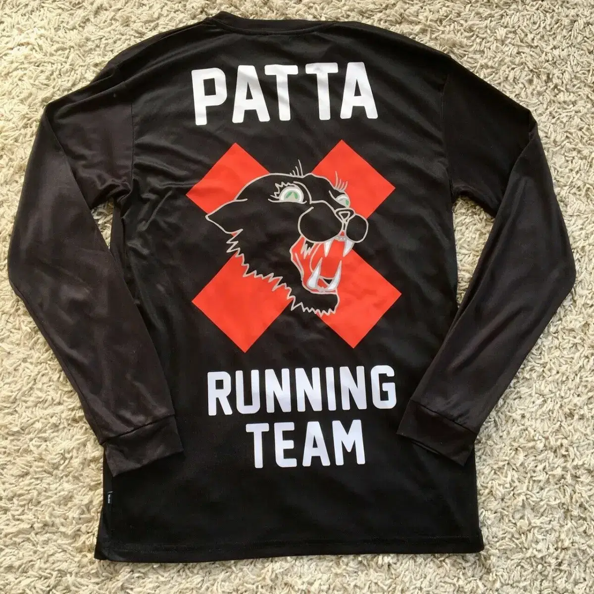 PATTA RUNNING TEAM 롱슬리브 블랙 S(국내 95 - 100